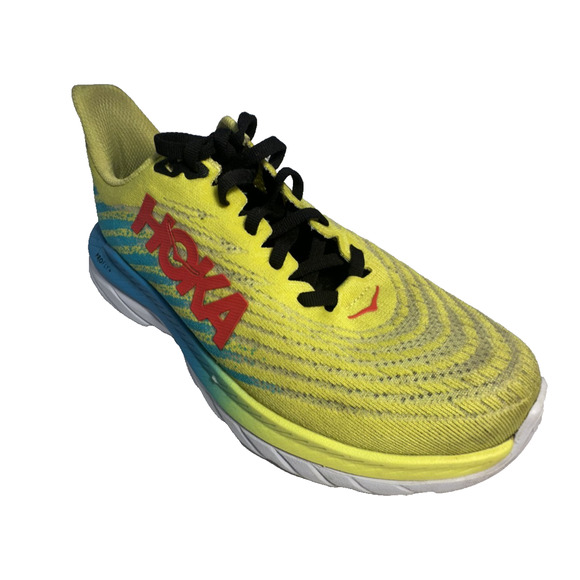 HOKA ONE ONE Rocket X Women’s Size 7B Running Shoes Yellow Blue - Picture 4 of 8